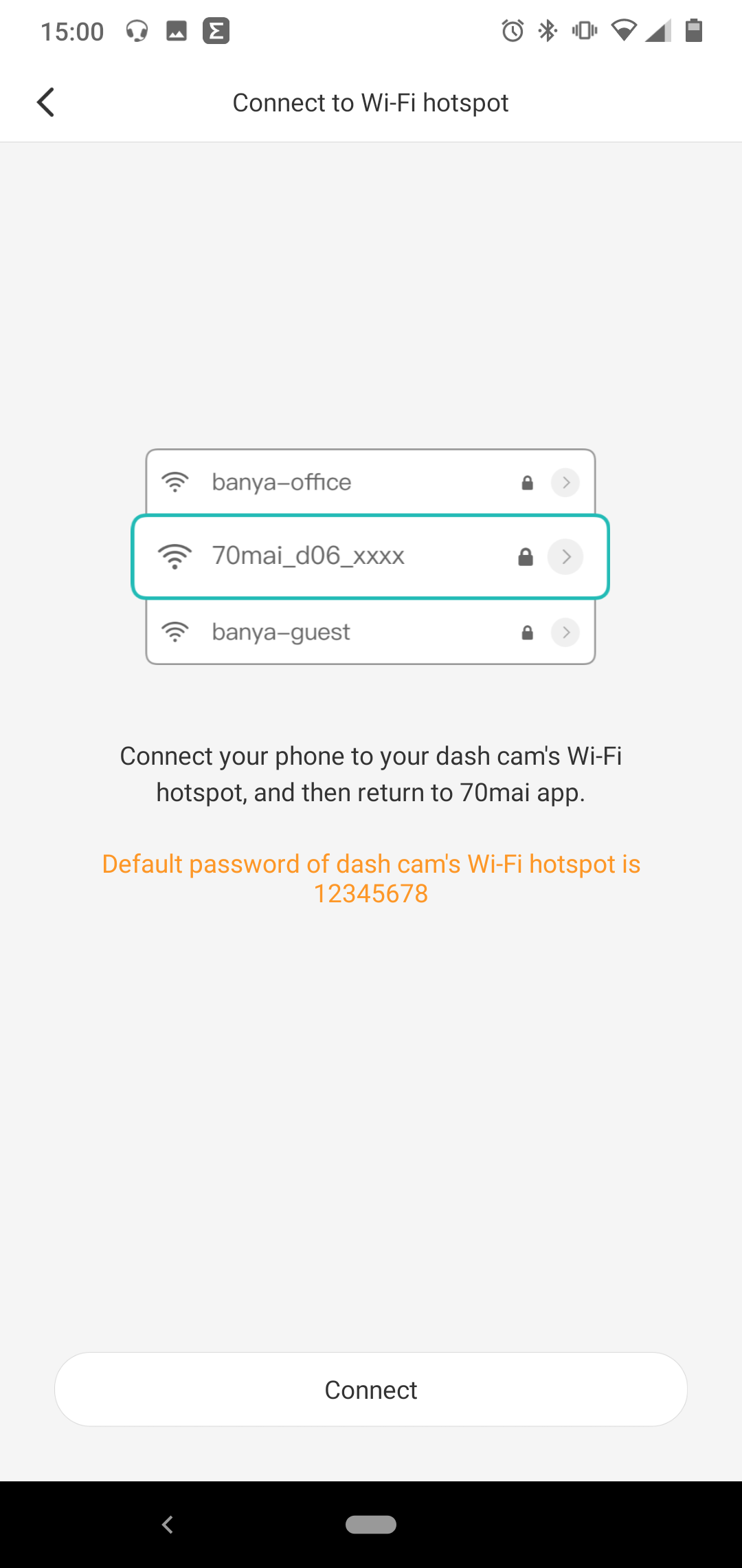 70 mai connect to wifi hot spot part 1